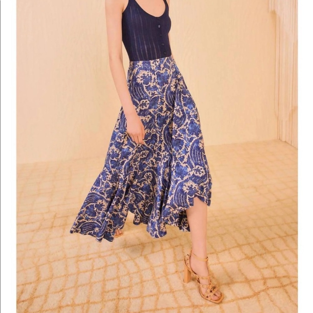 NWT Ulla Johnson - Sabina Faux Wrap Skirt, Size 6